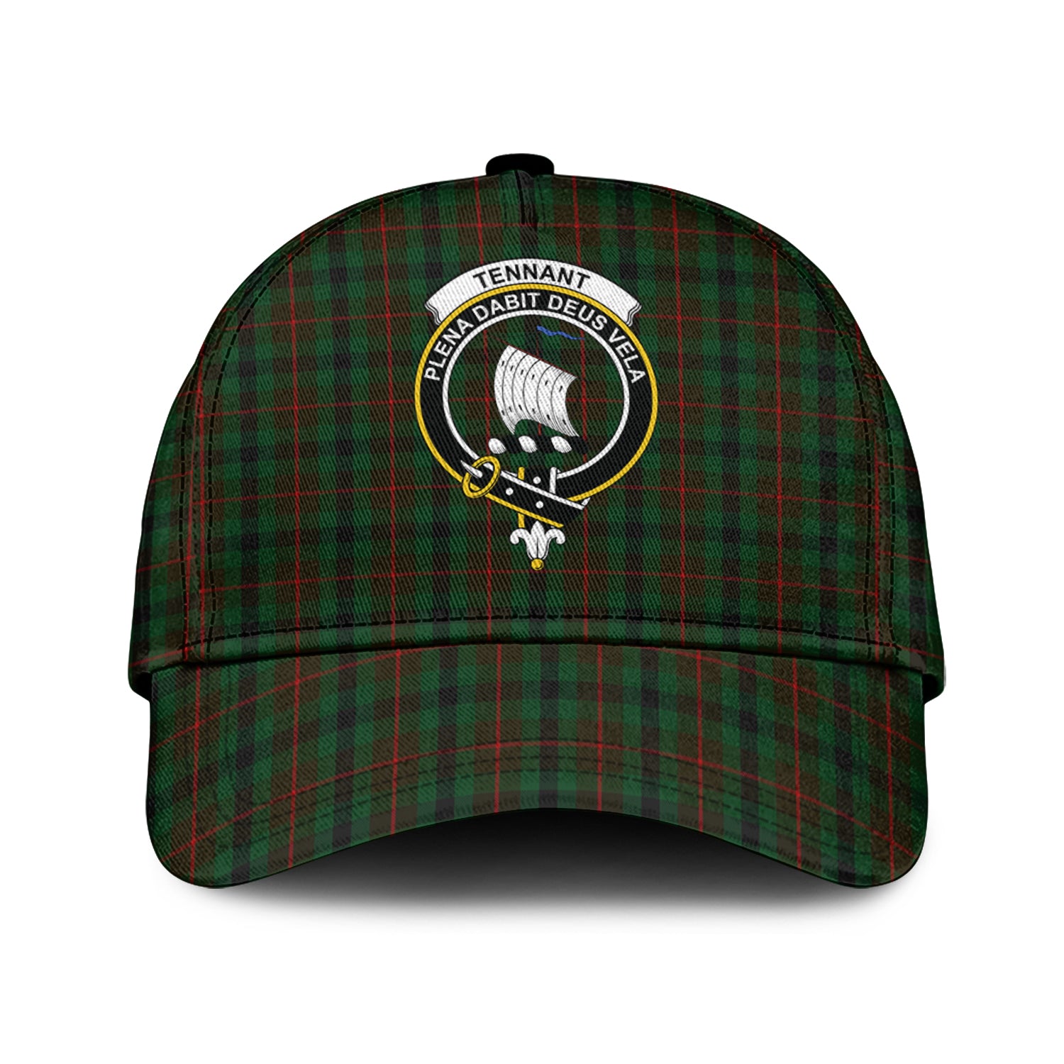 Tennant Tartan Classic Cap with Family Crest Classic Cap Universal Fit - Tartan Vibes Clothing