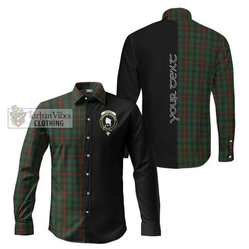 Tennant Tartan Long Sleeve Button Shirt with Family Crest and Half Of Me Style