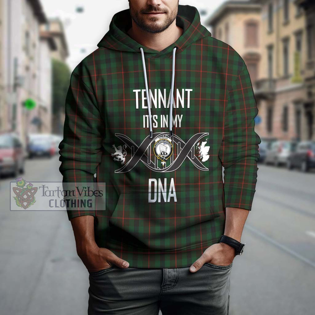 Tennant Tartan Hoodie with Family Crest DNA In Me Style Pullover Hoodie - Tartanvibesclothing Shop