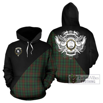 Tennant Tartan Hoodie with Family Crest and Military Logo Style