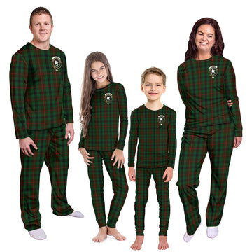 Tennant Tartan Pajamas Family Set with Family Crest