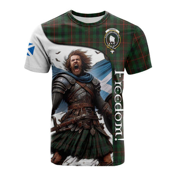 Tennant Crest Tartan Cotton T-shirt Inspired by the Freedom of Scottish Warrior