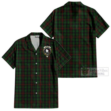 Tennant Tartan Cotton Hawaiian Shirt with Family Crest