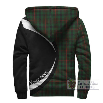 Tennant Tartan Sherpa Hoodie with Family Crest Circle Style