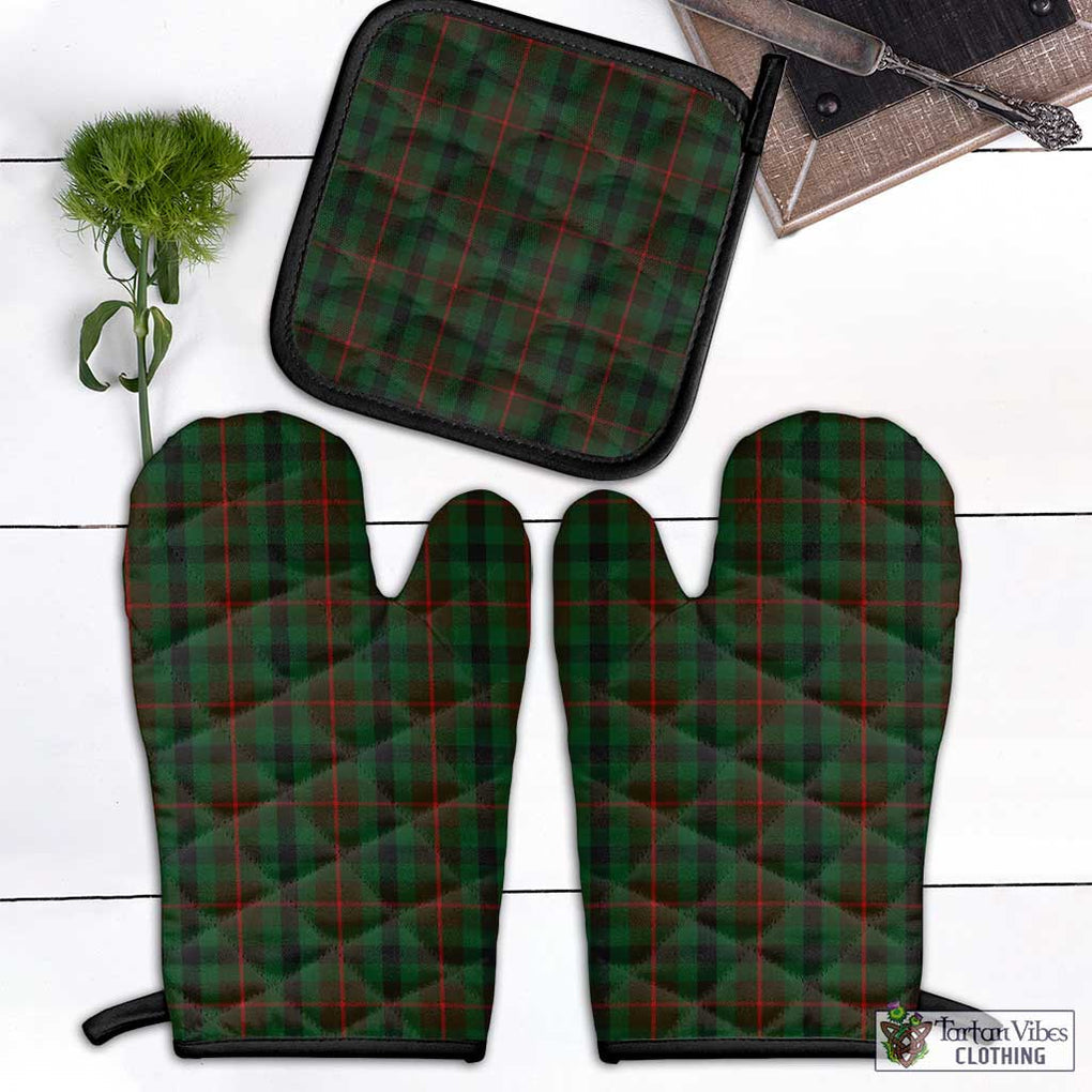 Tennant Tartan Combo Oven Mitt & Pot-Holder Black - Tartan Vibes Clothing