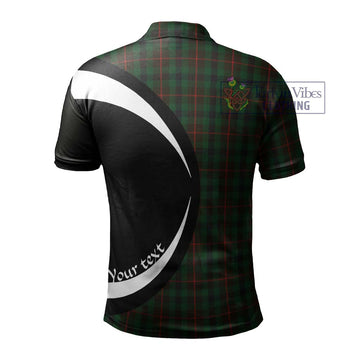 Tennant Tartan Men's Polo Shirt with Family Crest Circle Style