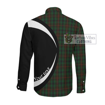 Tennant Tartan Long Sleeve Button Up with Family Crest Circle Style