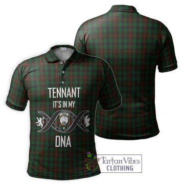 Tennant Tartan Polo Shirt with Family Crest DNA In Me Style - Tartan Vibes Clothing