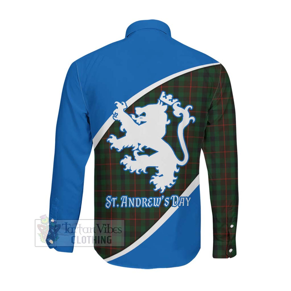 Tartan Vibes Clothing Tennant Family Crest Tartan Long Sleeve Button Shirt Celebrate Saint Andrew's Day in Style