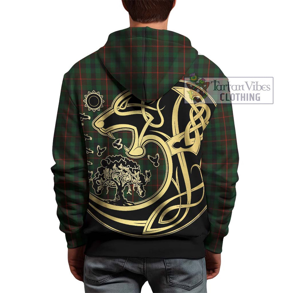 Tennant Tartan Hoodie with Family Crest Celtic Wolf Style - Tartan Vibes Clothing