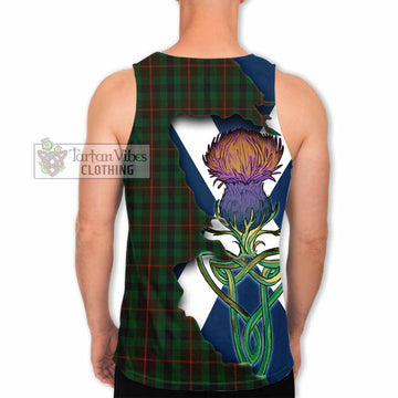 Tennant Tartan Family Crest Men's Tank Top Scottish Thistle Celtic Inspired - Tartan Vibes Clothing