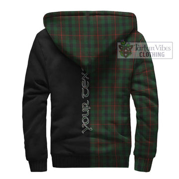 Tennant Tartan Sherpa Hoodie with Family Crest and Half Of Me Style