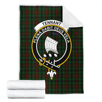 Tennant Tartan Blanket with Family Crest