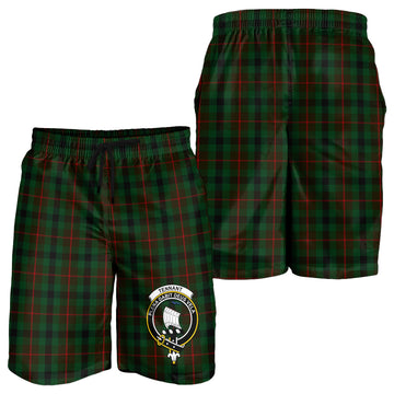 Tennant Tartan Mens Shorts with Family Crest