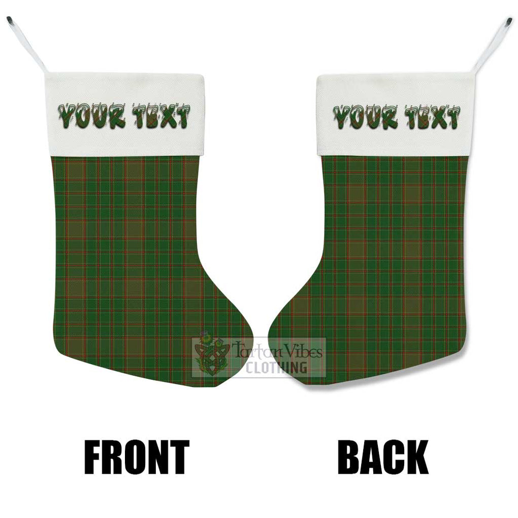 Tartan Vibes Clothing Terry Tartan Christmas Stocking with Personalized Text