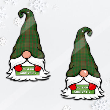 Terry Gnome Christmas Ornament with His Tartan Christmas Hat