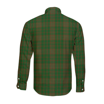 Terry Tartan Long Sleeve Button Up Shirt