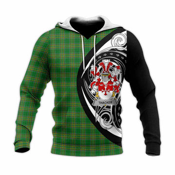Thacker Irish Clan Knitted Hoodie Celtic Circle Style Unisex Knitted Pullover Hoodie - Tartan Vibes Clothing