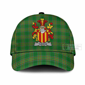 Theede Irish Clan Tartan Classic Cap with Coat of Arms