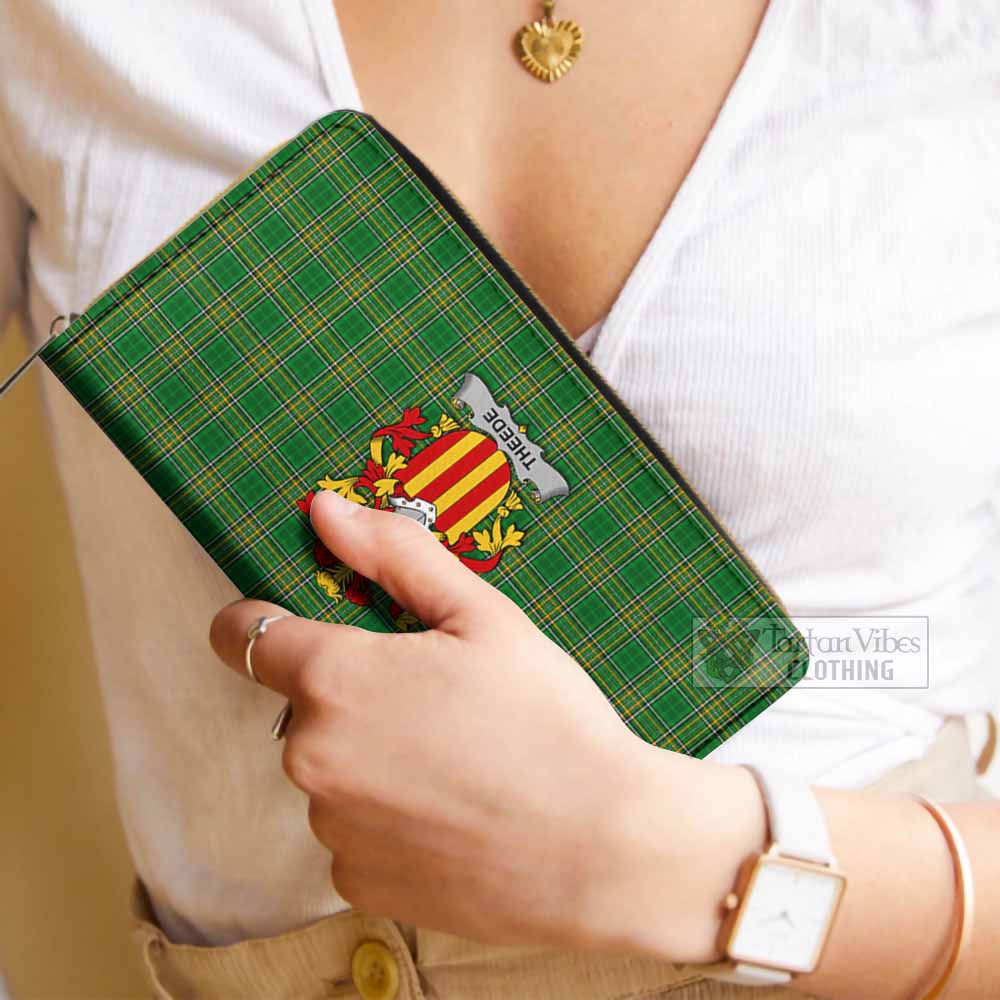 Theede Irish Clan Tartan Women's Leather Wallet with Coat of Arms - Tartan Vibes Clothing