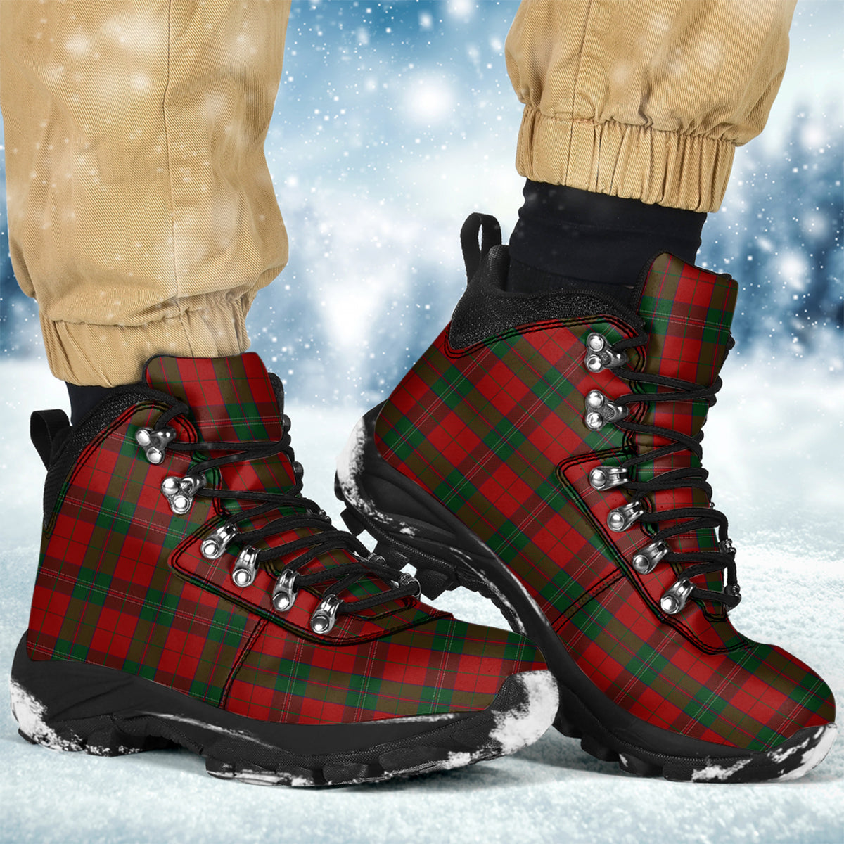 Thomas of Wales Tartan Alpine Boots Men's Boots - Tartan Vibes Clothing