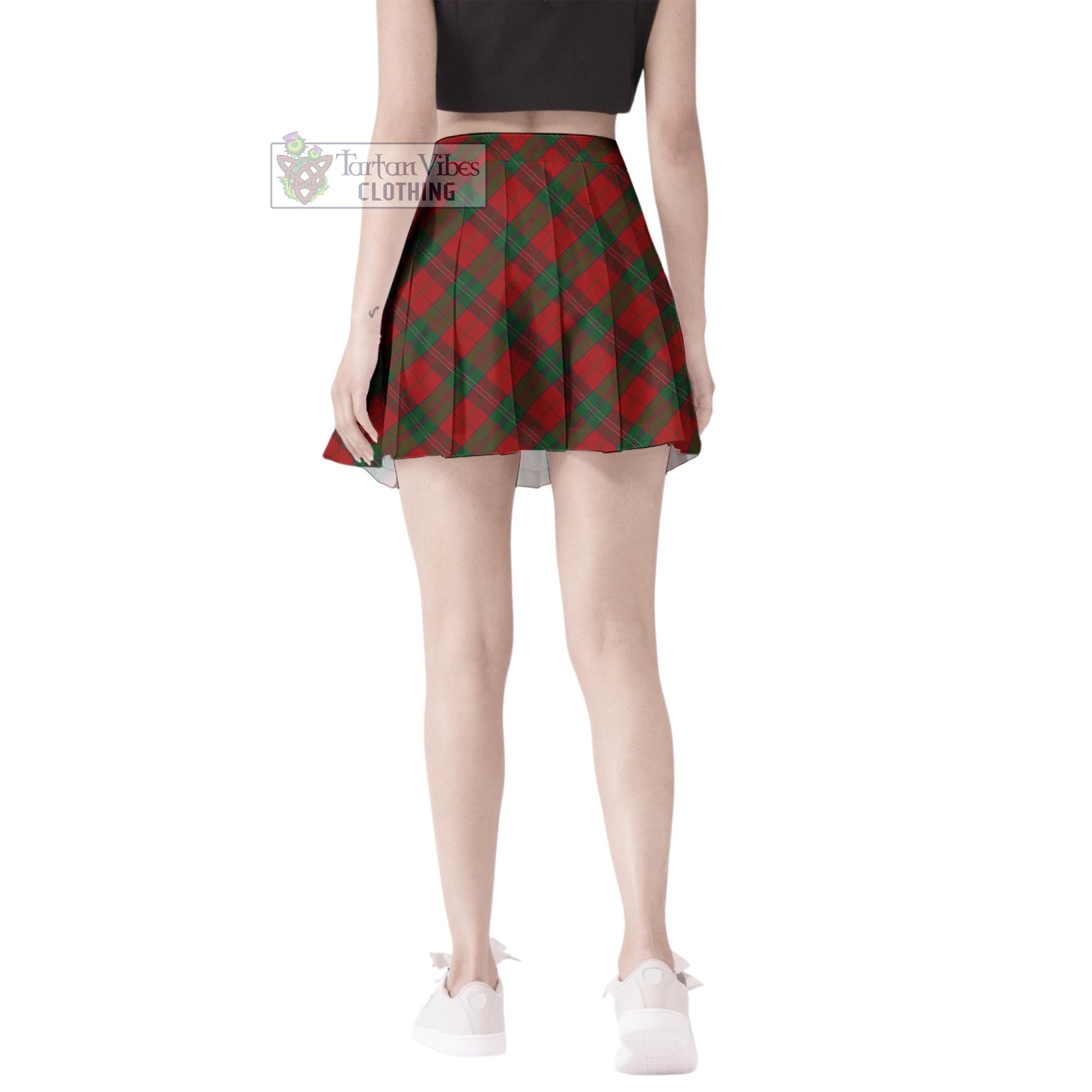 Tartan Vibes Clothing Thomas of Wales Tartan Women's Plated Mini Skirt