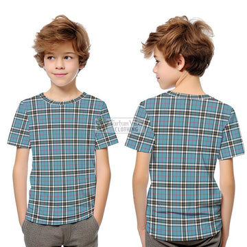 Thompson Tartan Kid T-Shirt Youth XL Size14 - Tartan Vibes Clothing