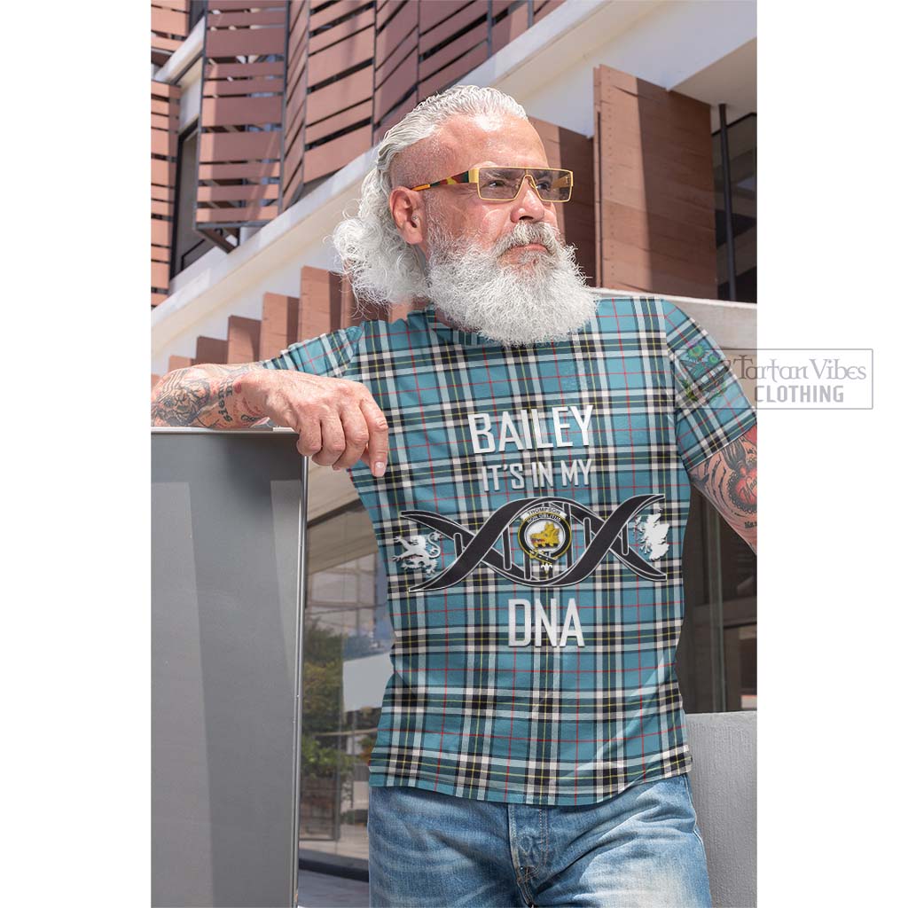 Tartan Vibes Clothing Thompson Tartan Cotton T-shirt with Family Crest DNA In Me Style