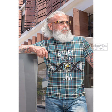 Thompson Tartan Cotton T-shirt with Family Crest DNA In Me Style