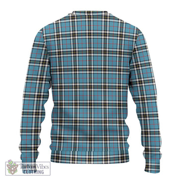 Thompson Tartan Ugly Sweater with Family Crest DNA In Me Style - Tartan Vibes Clothing