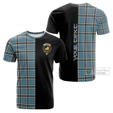 Thompson Tartan Cotton T-shirt with Family Crest and Half Of Me Style