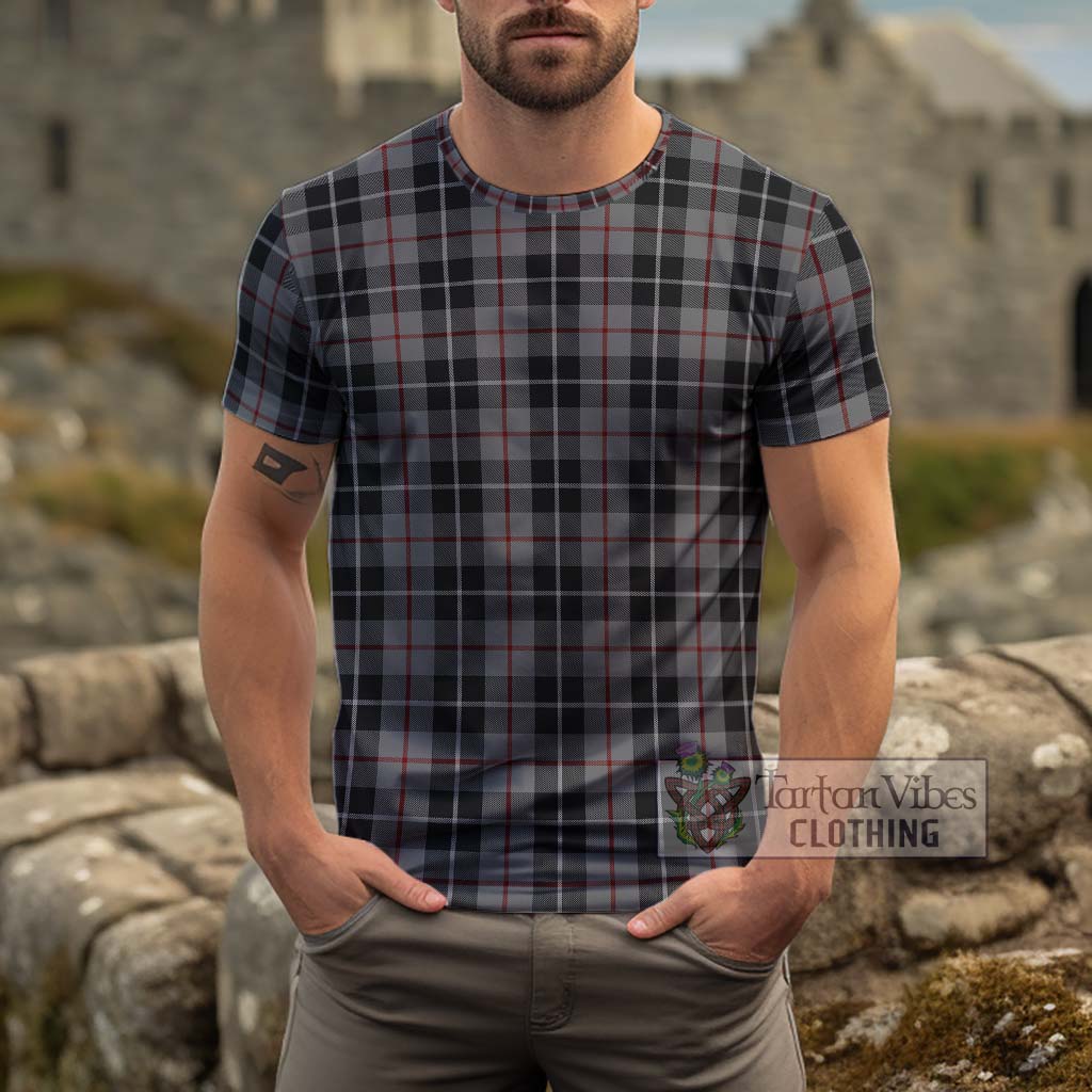 Tartan Vibes Clothing Thompson Grey Tartan Cotton T-Shirt