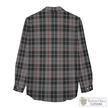 Thompson Grey Tartan Womens Casual Shirt with Family Crest