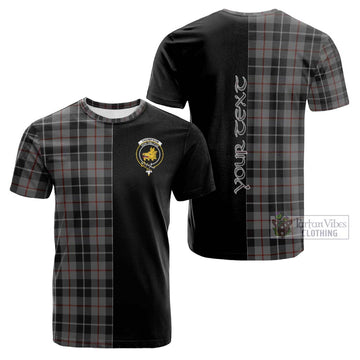 Thompson Grey Tartan Cotton T-shirt with Family Crest and Half Of Me Style