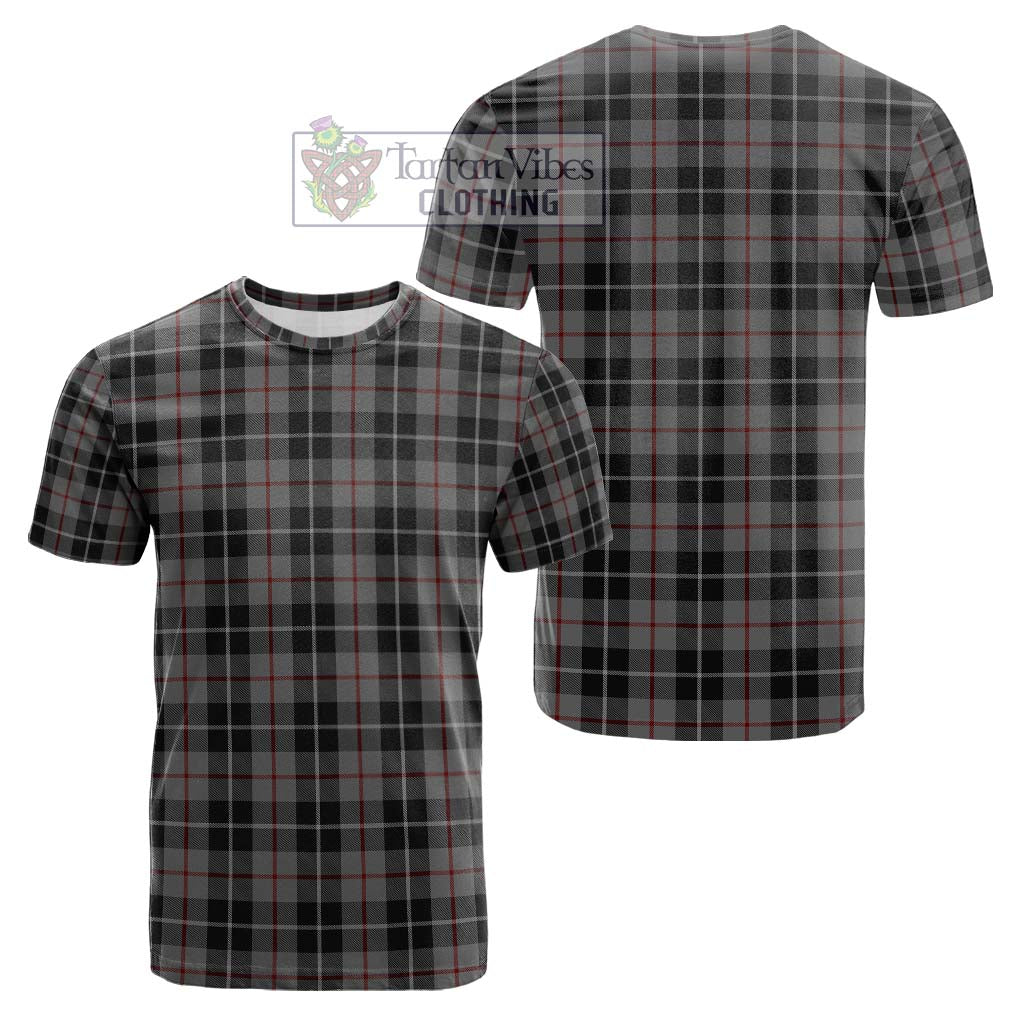 Tartan Vibes Clothing Thompson Grey Tartan Cotton T-Shirt