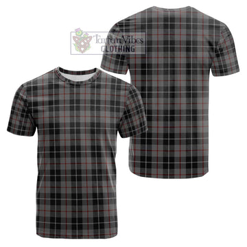 Thompson Grey Tartan Cotton T-Shirt