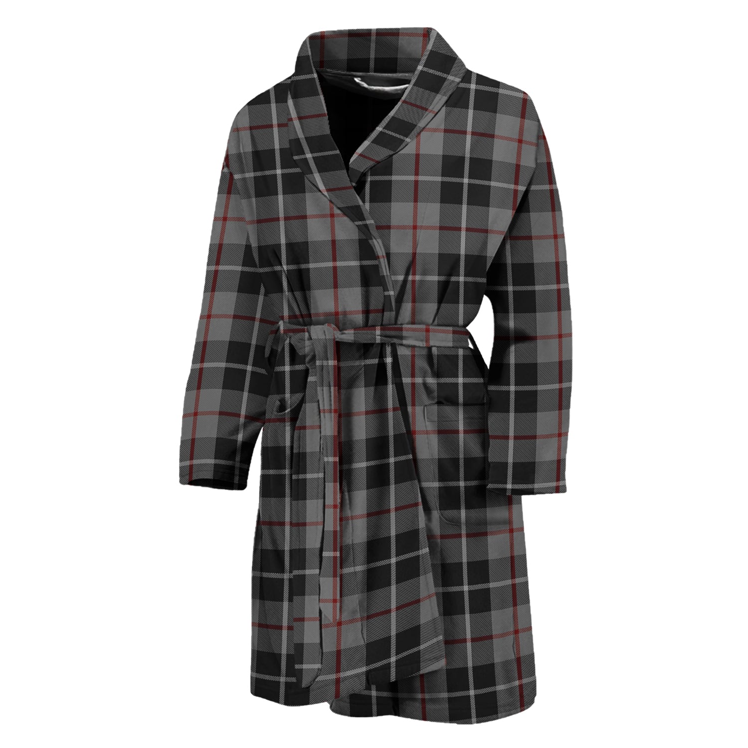 Thompson Grey Tartan Bathrobe - Tartan Vibes Clothing