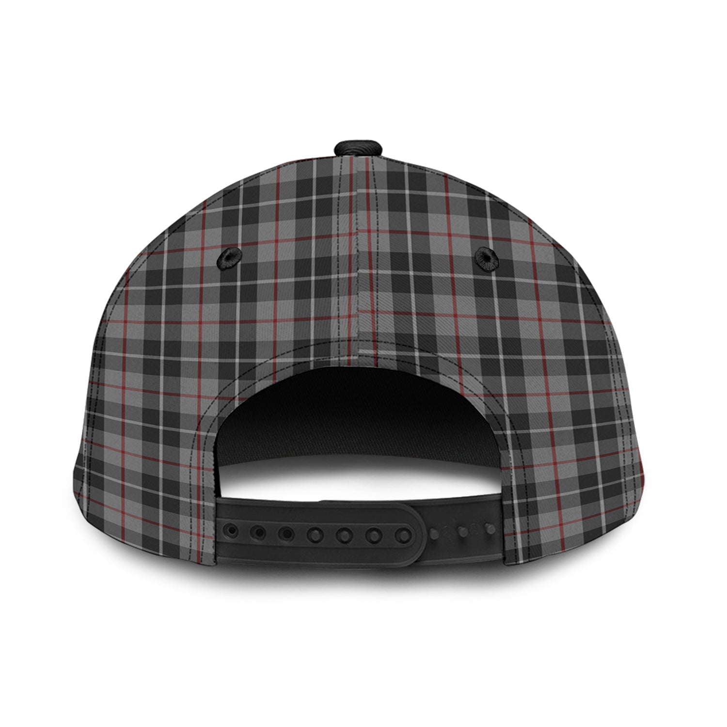 thompson-grey-tartan-classic-cap-with-family-crest