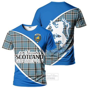 Thompson (Thomson) Family Crest Tartan T-Shirt Celebrate Saint Andrew's Day in Style Kid's Shirt - Tartan Vibes Clothing