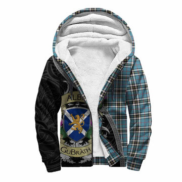 Thompson (Thomson) Tartan Family Crest Sherpa Hoodie Lion Rampant Royal Thistle Shield Celtic Inspired Unisex S - Tartan Vibes Clothing