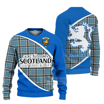Thompson (Thomson) Family Crest Tartan Ugly Sweater Celebrate Saint Andrew's Day in Style Unisex - Tartan Vibes Clothing