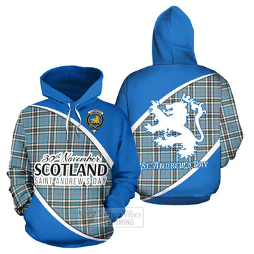 Thompson (Thomson) Family Crest Tartan Hoodie Celebrate Saint Andrew's Day in Style Zip Hoodie - Tartan Vibes Clothing