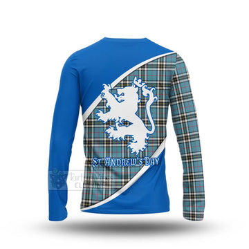 Thompson (Thomson) Family Crest Tartan Long Sleeve T-Shirt Celebrate Saint Andrew's Day in Style - Tartan Vibes Clothing