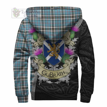 Thompson (Thomson) Tartan Family Crest Sherpa Hoodie Lion Rampant Royal Thistle Shield Celtic Inspired - Tartan Vibes Clothing