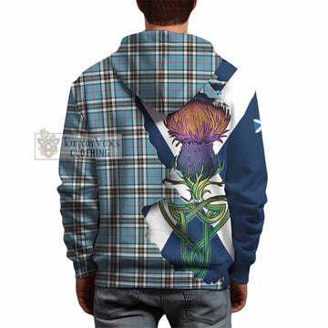 Thompson (Thomson) Tartan Family Crest Hoodie Scottish Thistle Celtic Inspired - Tartan Vibes Clothing