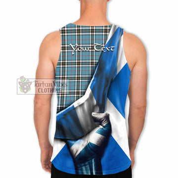 Thompson (Thomson) Tartan Men's Tank Top with Family Crest Scotland Patriotic Style - Tartan Vibes Clothing