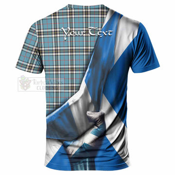 Thompson (Thomson) Tartan T-Shirt with Family Crest Scotland Patriotic Style - Tartan Vibes Clothing