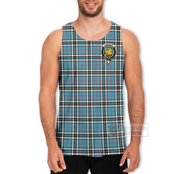 Thompson (Thomson) Tartan Men's Tank Top with Family Crest Celtic Skull Style - Tartan Vibes Clothing