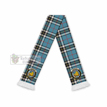Thompson (Thomson) Tartan Ruffneck Scarf with Family Crest - Tartan Vibes Clothing