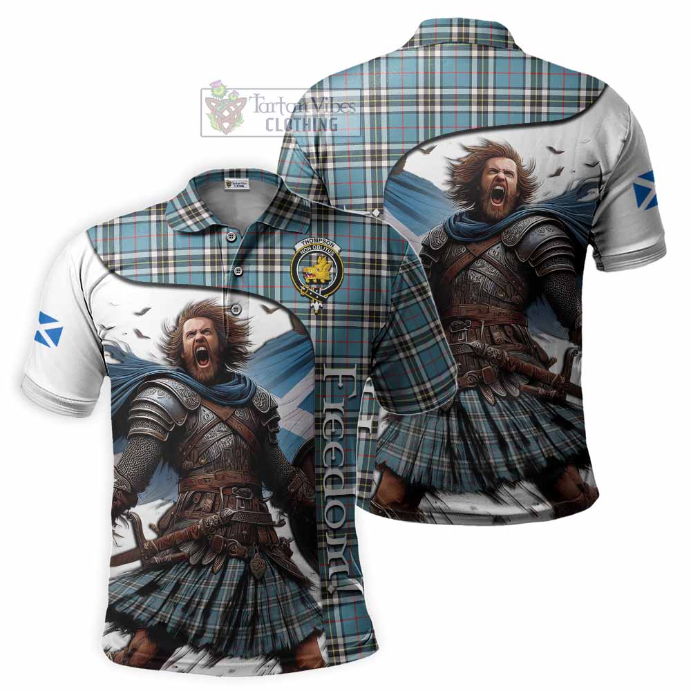 Thompson (Thomson) Crest Tartan Polo Shirt Inspired by the Freedom of Scottish Warrior - Tartan Vibes Clothing
